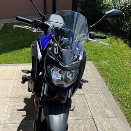 Midimttop MT07 FZ07 Motorcycle Fairing Windshield Flyscreen fit for YA&MA&HA MT-07 FZ-07 MT 07 FZ 07 Accessories 2018 2019 2020 Windscreen Wind Deflector Viser Visor Cover (Light Smoke)
