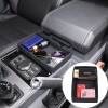 auguisy-motortrim Black Center Console Water Cup Storage Box Tray Fit
