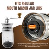 Stainless Steel Coffee Grinder Lid Attachment for Regular Mouth Mason