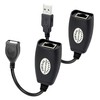 GELRHONR 2Pack USB 2.0 to RJ45 Ethernet Extender Adapter Cable,Over