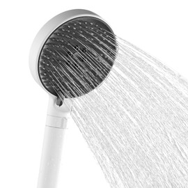 Vuadzren Hand Shower with 3 Jet Types, Shower Head Water-Saving with Water Break for Bathing (White)