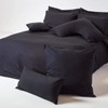 HOMESCAPES Black Pure Egyptian Cotton V-Shape Pillowcase 200 TC 400