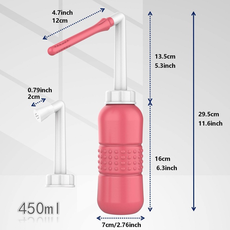 2PCS Vaginal irrigation Intimate Wash for Women,Portable Bidet Travel Bidets,Peri