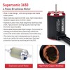 Surpass Hobby Brushless Motor, Supersonic 3650 5600kv 3.175mm Bullet Black