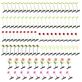 100pcs Sprout Clips, Funny Bean Sprout Hair Clips