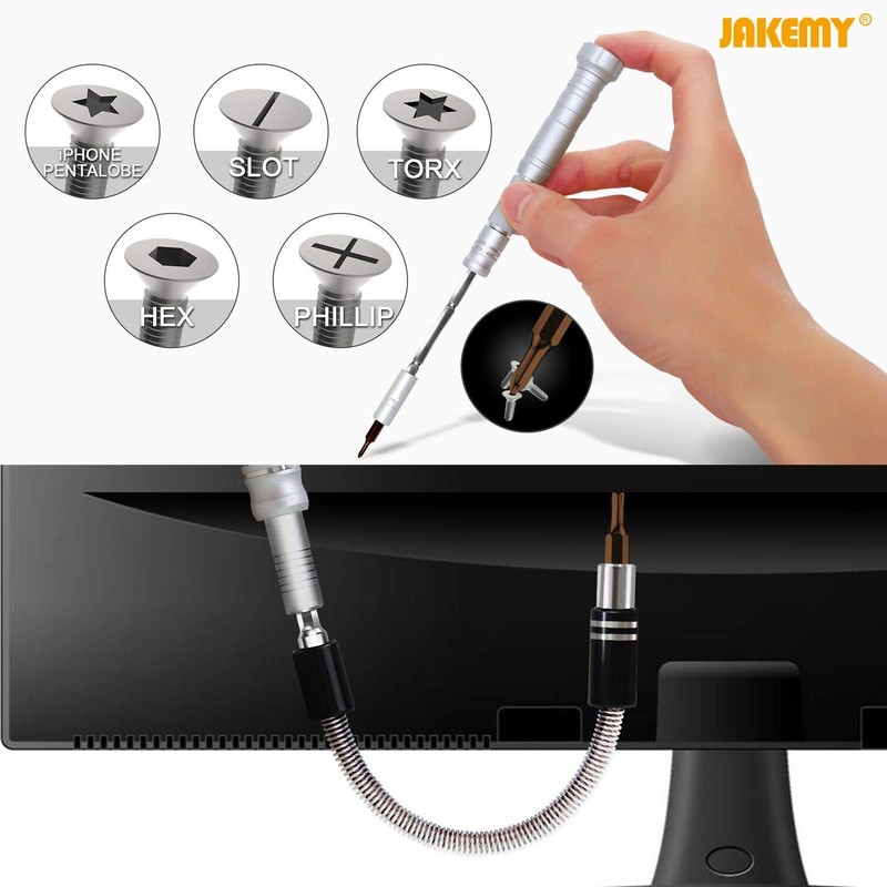 JAKEMY 61 in 1 S2 Alloy Steel Precision Screwdriver Set,