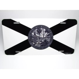 DIGIART INTERNATIONAL FLORIDA STATE TACTICAL FLAG METAL CAR NOVELTY LICENSE PLATE AUTO TAG