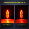 Nilight 6 Inch Oval Red LED Trailer Tail Lights 4PCS