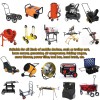 8 Inch Plastic Wheel of Lawn Sweeper, Lawn Mower Drive