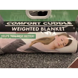 Sharper Image Comfort Cuddle Weighted Blanket As Seen on TV Heavy Blanket 10 lb GREY 41" x 60"