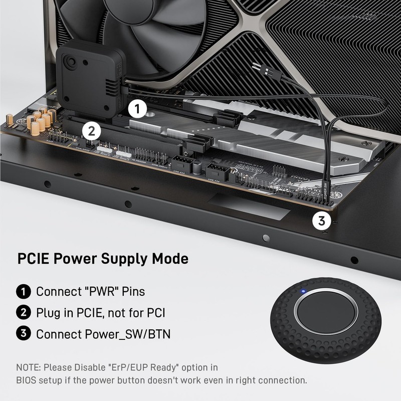 Wireless PC Power Button, Remote PC Power Switch with PCIE