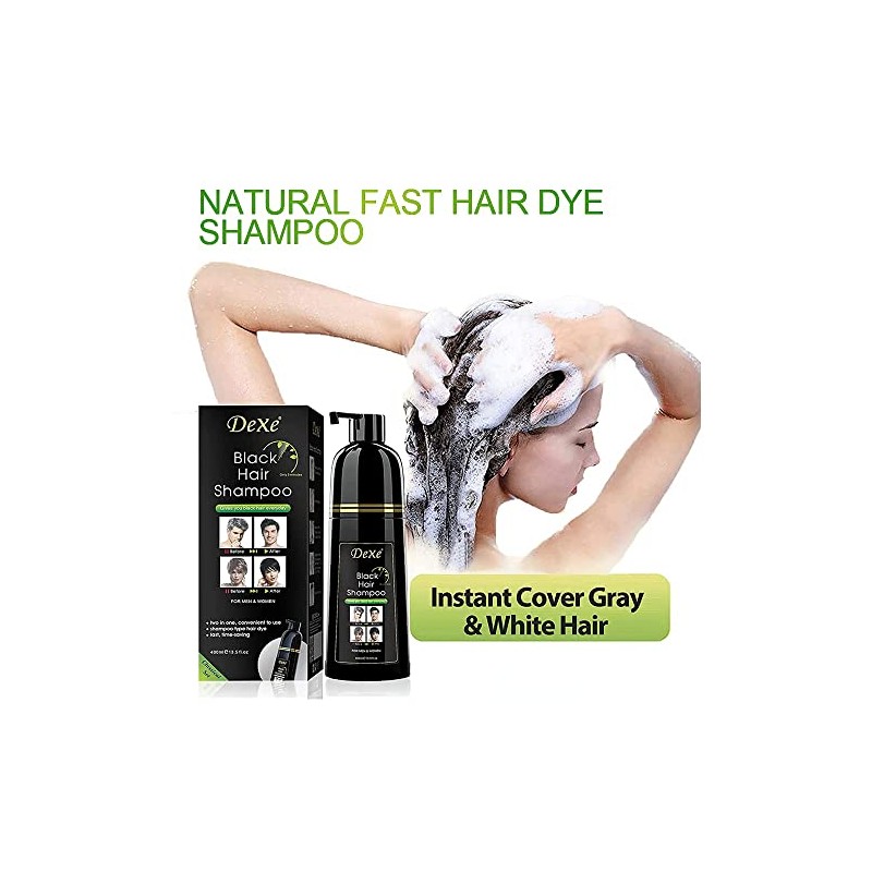 Champú para teñir el cabello Dexe de 14,1 onzas líquidas,