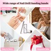 180 Grit Mini Sanding Bands for Nail, 100 Pcs Small