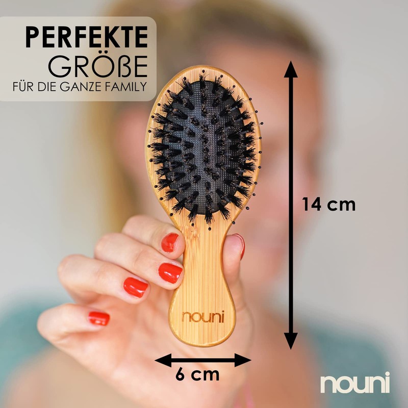 Children's Bamboo Wood Brush with Boar Bristles | Kids Brush: