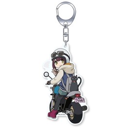 Yurucamp SEASON2 Charaido Ayano on Bike Acrylic Key Chain