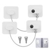 JOPHEK Pack of 2 Fridge Lock, Window Locks, Children, Fridge
