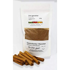 Top Ceylon Zimt gemahlen, 100g Gewürzkontor München