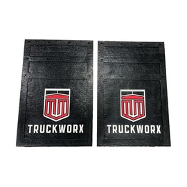 Truckworx TW36 Heavy-Duty Mud Flaps, 24 x 36 inches, 5/8 inch Thick, Black, Set of 2