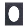 CountryArtHouse Black Suede Acid Free 9x13 Oval Picture Frame Mat