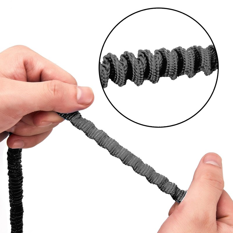 MOOCY Kayak Paddle Leash, 3-7 ft Stretchable Strap Lanyard for