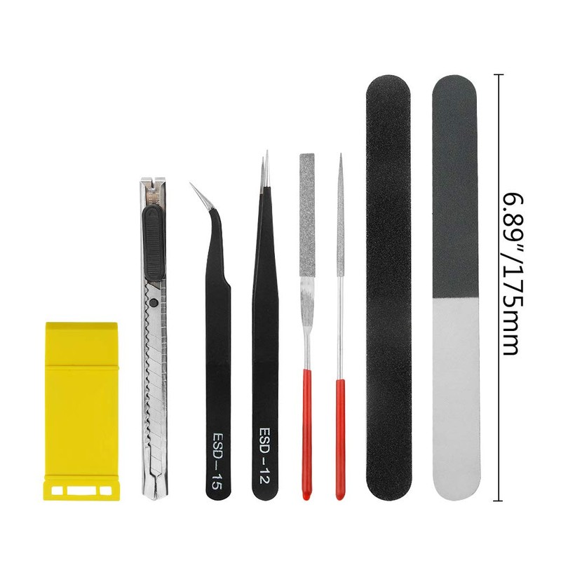 WMYCONGCONG 16 PCS Gundam Modeler Basic Tools Craft Set Hobby