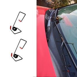 Zufoty 2PCS Windshield Wiper Arm Pressure Spring Booster, Windshield Wiper Arm Puller Tool, Multi-Functional Wiper Blade Assist Springs with Silicone Cap, Improved Visibility in Rain/Snow (2PCS)