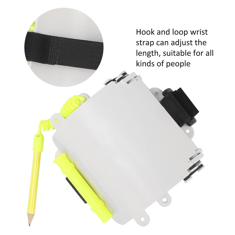 Dilwe Diving Wrist Writing Board, Diving Writing Board, Adjustable Underwater