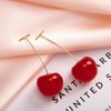 Stocking Stuffers Holiday Outfits for Women 2024 Cherry Earrings Red