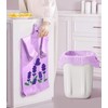 50pcs Purple Small Trash Bags 3 Gallon 4 Gallon for