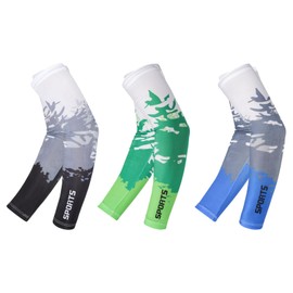 JUPSK 3 Pairs Arm Sleeves Men, UV Protection Arm Sleeves Cooling Arm Cover Summer Outdoor Arm Sleeves Sun Protection Arm Sleeves Compression Sleeves