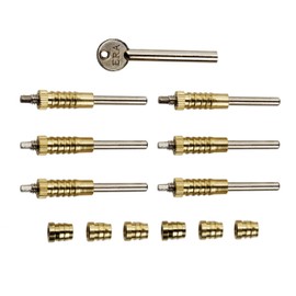 ERA 826-33 Sash Window Screw Locks - Brass (6 Pieces)