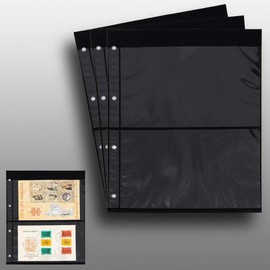 3 Prophila Kobra double-sided stocksheets, 2-way division, 2 pockets