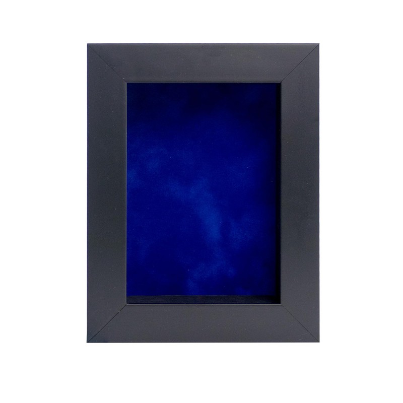 6x8 Shadow Box Frame Black Wood with a 1 3/4"