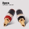 Goshyda 2 Pcs Black & Red 65mm Free Welding Connector