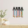 CREATCABIN Cat Shape Medal Holder Wall Mount Iron Frame Decor