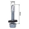 SKIR'CO (Pack of 30) Zinc Plated Roofing Screws 6.3 x