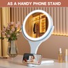 Makeup Mirror with Lights 2000mAh Rechargeable Travel Mirror