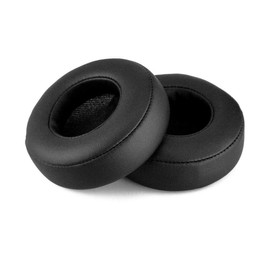 Almohadillas de repuesto para orejas, almohadillas para orejas, fundas para orejas, piezas de reparación compatibles con Monster Beats by Dr. Dre Pro Detox, color negro