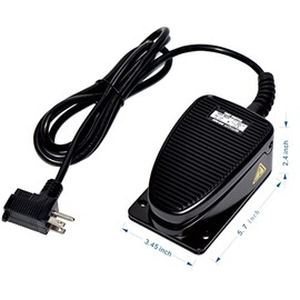 Kacon HRF-MD5 PBP, Momentary on/Off Foot Switch, Piggyback Plug, Aluminum die-Casting, 250VAC, 1C Contacts, IP67, UL 6.5' Cord Cable