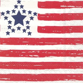Celebrate the Home Patriotic 3-Ply Paper Luncheon Napkins, 20-Count, Distressed Flag