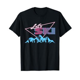 Retro Skiing Mountains 80s Ski Resort Vintage Ski Freestyle T-Shirt