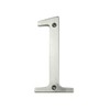 HASWARE House Number Sign 4 inch (10 cm) Modern Door Numbers Signage Plaque Street Home Address Numerals Zinc Alloy (1, Silver)