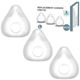 3 Pack Replacement Cushion Compatible with F20 (Large) AirFit AirTouch CPAP Mask, Premium and Snug Fit, Soft and Durable Material, Covers Nose and Mouth (Large)