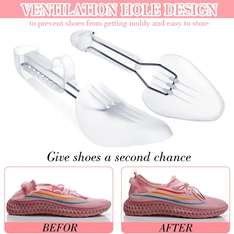Honeydak 20 Pairs Plastic Shoe Tree Stretcher Sneaker Form Insert