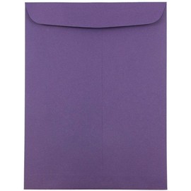 JAM Paper 9 x 12 Open End Catalog Premium Envelopes - Dark Purple - 50/Pack