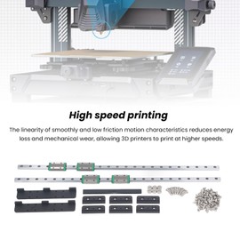 Y Axes Linear Rail Kit High Accuracy Low Noise with Strong Wear for Neptune 3 Plus 4 Plus Suitable for 3 Plus Y Axes 4 Plus Y Axes