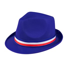 Blue French supporter hat adults