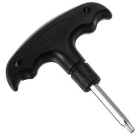 Golf Driver Tool Adjustable Golf Wrench with Ergonomic Plastic Handle - Stainless Steel Driver Tool, Portable Club Adjustment Head Tools for Club Shaft Adapter (Black)