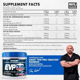 Evogen Evp 3D - Preentrenamiento en Polvo sin Estimulantes