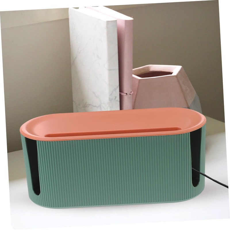 COHEALI 1Pc Stylish Cable Storage Box Durable Charging Cable Organizer